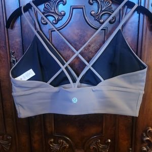 Lululemon Strappy Sports Bra, Gray, Sz 12, Large